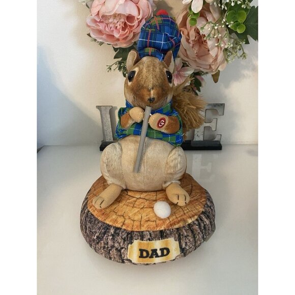 Gemmy Animated Dad Squirrel Golf Caddy Shack Plush Sings I'm Alright 10"‎ Tested - Picture 9 of 16